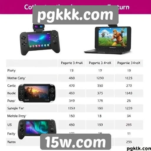 Comparativo de desempenho em dispositivos no pgkkk.com